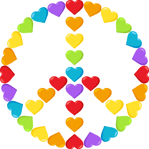 Heart Peace Sign Joypixels Sticker