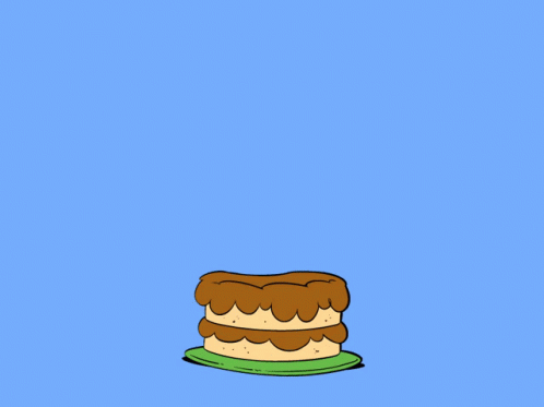 garfield eating cake