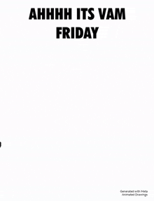 a cartoon of a man in a suit with a computer head dancing on friday .