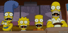 Scared Simpsons GIF - The Simpsons Shout Shouting GIFs