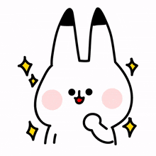 chato rabbit emotion cute character