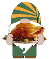 Gnome Thanksgiving Sticker - Gnome Thanksgiving Stickers