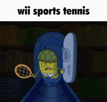 Wii Sports Spongebob GIF - Wii Sports Spongebob Tennis GIFs