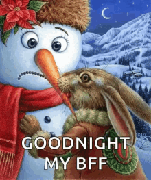 Good Night Rabbit GIF - Good Night Rabbit Eating Carrot GIFs