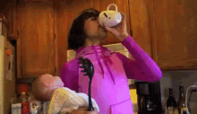 Brandon Rogers A Day With Mom GIF - Brandon Rogers A Day With Mom Coffee GIFs