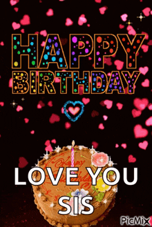 Happy Birthday Cake GIF - Happy Birthday Cake Hearts GIFs