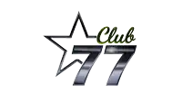a logo for club 77 has a star and the number 77