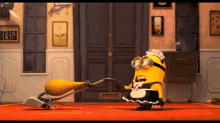 A GIF - Despicable Me Minions Cleaning GIFs