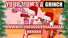 Your Mom'S A Your Mom'S A Grinch GIF - Your Mom'S A Your Mom'S A Grinch Mordecai GIFs