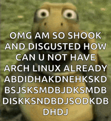 a picture of a turtle that says omg am so shook