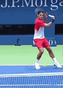 Roger Federer Backhand Slice GIF - Roger Federer Backhand Slice Drop Shot GIFs