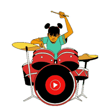 drums drumming jamming rock out bang bang