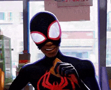 spiderman miles morales laughing funny miles