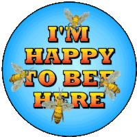 Happy Happy To Be Here Sticker - Happy Happy To Be Here Im Happy Stickers
