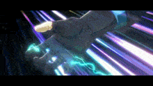 a close up of a hand holding a lightning bolt