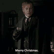 Sherlock Lestrad Merry Christmas GIF