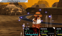 a video game with lynx serena and jamie in it