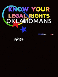 a poster that says " know your legal rights oklahoma "