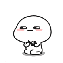 a cartoon character is sitting down with his hands folded in front of his chest and looking at the camera .