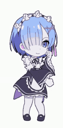 dancing maid lavender hair