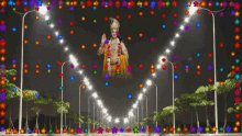 lord krishna beads lights religion
