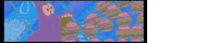 a cartoon of patrick from spongebob squarepants eating hamburgers