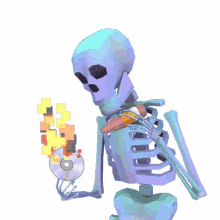 fire skeleton
