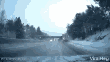 Semi Truck Slides Out GIF