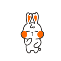 White Rabbit Sticker