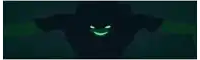 a black background with a green stripe on the right side