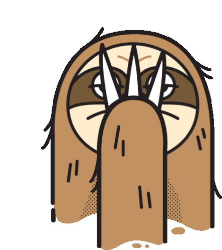 Sloth Doing Face Palm Sticker - Lethargic Bliss Whatever Bored Stickers