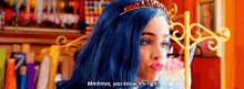 descendants2 evie you know im right im right pout lips