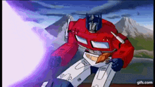 Optimus Prime Punch Megatron Blast GIF - Optimus Prime Punch Megatron Blast Transformers GIFs