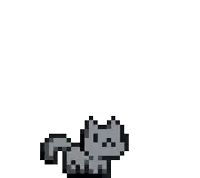 a pixel art of a worm with a face on it .