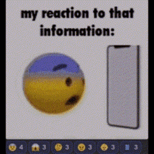 My Honest Reaction Reaction To That Information GIF - My Honest Reaction Reaction To That Information Emojis GIFs