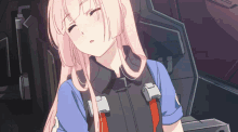 girly air force gripen sleeping reach out anime