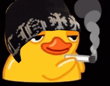 Wonbin Duck GIF - Wonbin Duck Duck Smoking GIFs