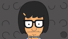 a cartoon of bob 's burgers shows bob laying on the ground