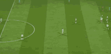 a soccer game is being played on a field with sir harry kane in the center of the field