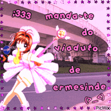 a picture of a girl with the words manda-te do viadulto de ermesinde