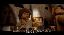 Lego Star Wars Luke Skywalker GIF - Lego Star Wars Luke Skywalker Ive Got To Go Home GIFs