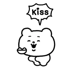 Kiss ベタックマ Sticker - Kiss ベタックマ Betakkuma Stickers