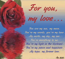 For You My Love Rose GIF - For You My Love Rose Reflection GIFs