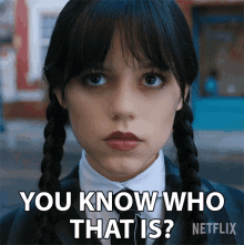 You Know Who That Is Wednesday Addams GIF - You Know Who That Is Wednesday Addams Jenna Ortega GIFs