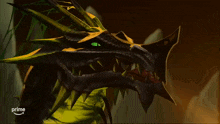 a picture of a dragon with the word prime on the bottom left