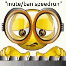 Ban Speedrun Mute Speedrun GIF - Ban Speedrun Mute Speedrun Nerd Typing GIFs