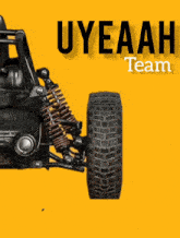 a poster that says ' uyeah team ' on the top