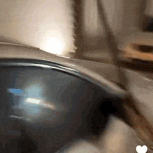 a close up of a car 's rear view mirror