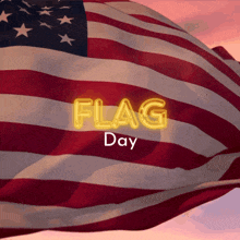 an american flag with the words flag day written on it