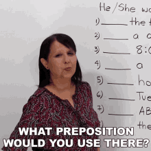 What Preposition Would You Use There Rebecca GIF - What Preposition Would You Use There Rebecca Learn English With Rebecca GIFs